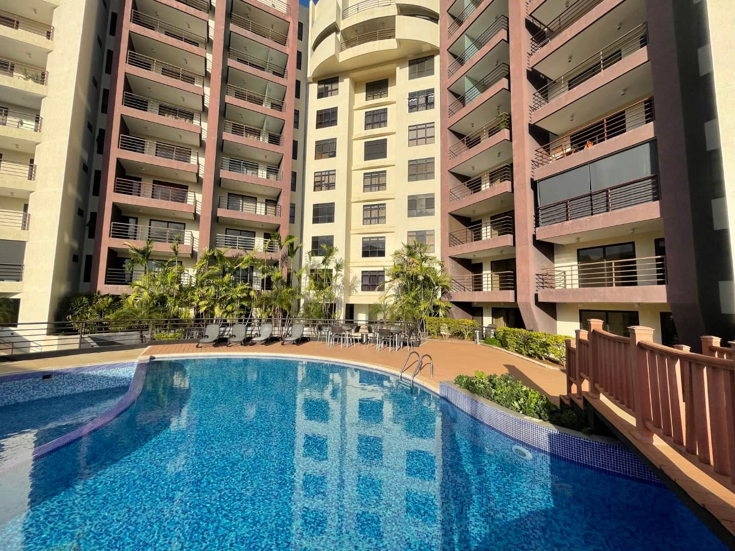Margarita City Place — pool terrace between the two towers, Pampatar, Margarita Island